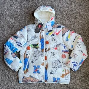 Nike Bold School Windrunner Puffer Jacket Men's Size Large STORM-FIT FZ2288-133